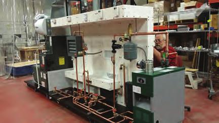 UNITS TU-208 COMBINATION FORCED AIR & HYDRONIC HEATING TRAINER The forced air and hydronic heating trainer provides demonstration and service practice with forced air and hydronic