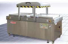XtraVac 640 features stainless steel construction, long sealbars, balanced lid movement, double seal system and height adjustable, solid UHMW filler plates.