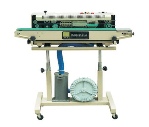 Band Sealers / Continuous Sealers with Air Compressors Continuous sealers with air compressors seal all kinds of materials like LD, HDPE, laminated films, aluminium laminates, etc.