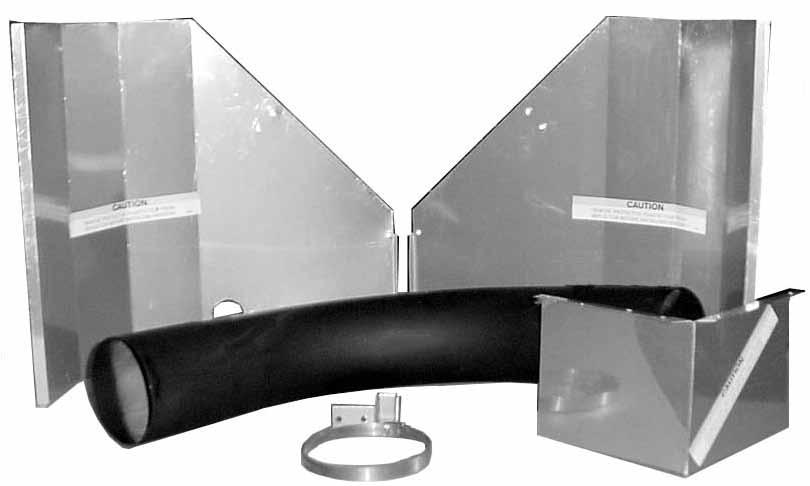 Optional 5-ft tube(s) may be used in a layout with an L tube. The "L" shaped heat exchanger tube option includes a reflector which must be field assembled and installed.