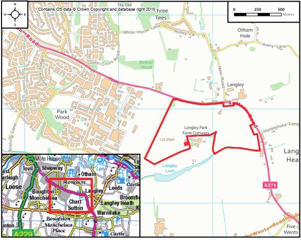Introduction Countryside Properties Ltd is applying to Maidstone Borough Council (MBC) for outline planning permission for primarily residential development on land south of Sutton Road, Langley,