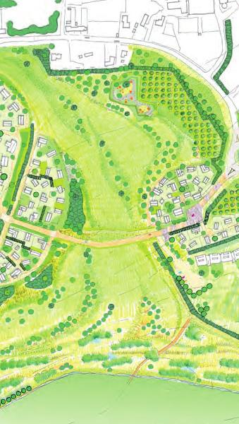 ES Non-Technical Summary : Proposed Residential Development South of Sutton Road, Langley, Maidstone Based upon Ordnance Survey mapping with the permission of the Controller of Her Majesty s