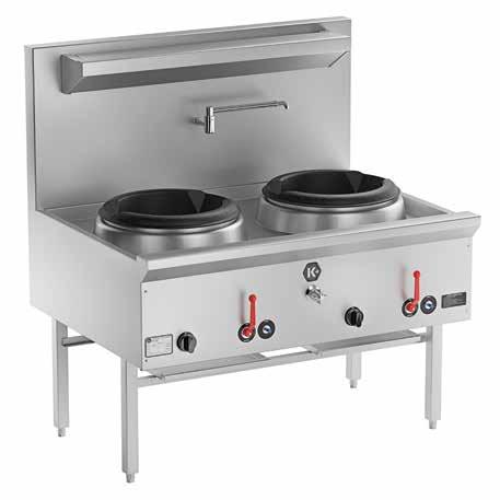 K+ Waterless Wok Table The K+ waterless wok cooker is constructed on a solid mild steel frame complete with a thick mild steel plate, ensuring prolonged life.