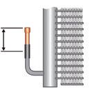 To avoid damaging or collapsing the thinwalled aluminium inlet/outlet tubes, mating tubes should be pre-bent/prepared so no bending/forcing is needed