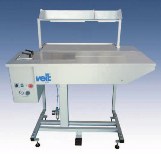 VEIT Shirt Folding Tables are all equipped with the special Universal Seamless Collar Former Automatically adjusting to a wide range of shirt collar sizes Made in one single piece, it shapes and