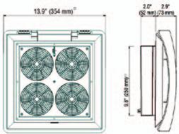 0-00 Roof filter fans and roof exhaust filters are used in enclosures from which warm air must be diverted due to increased heat development.