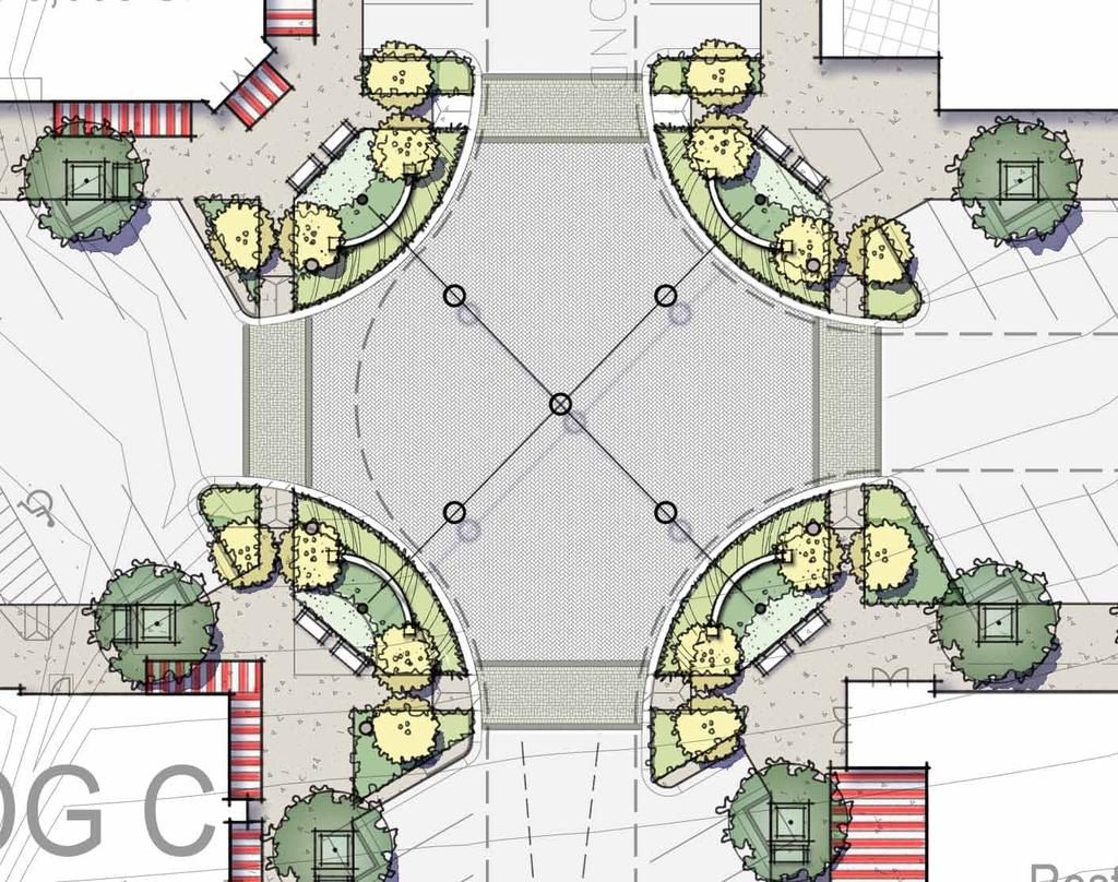 INTERSECTION PLAN SITE I.D. PLAZA - HEART OF MAIN STREET :.