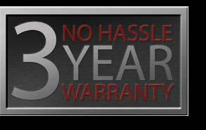 This warranty does not cover defects or damage which occur from improper maintenance, improper storage, improper installation, shipping and handling, ordinary wear and tear, misuse, abuse, accidents,