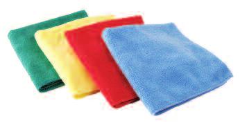 removes dust and dirt when dry All-purpose microfiber Highly absorbent and lint free Colors