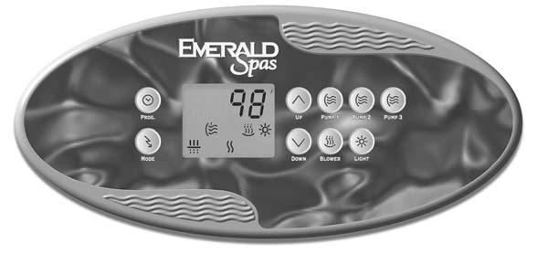 30 Emerald Spa Owner's Manual Spa Side Control MC-6 VANTAGE SPA Start-up for MC-6 Control Your spa control has been specifically designed so that by simply connecting the spa to its properly grounded