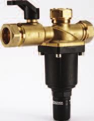 water valve set complete with integral isolating valve - Increased flow rates by up to 35% - Improved performance at low pressures down to 1 bar 15mm x 22mm tundish Factory fitted 15mm Temperature