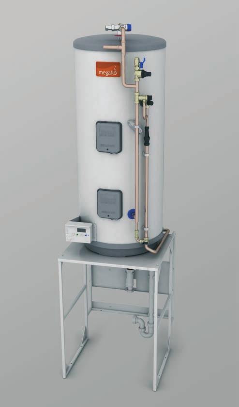 Megaflo eco Basic Package Directly heated unvented cylinder with internal expansion air gap.
