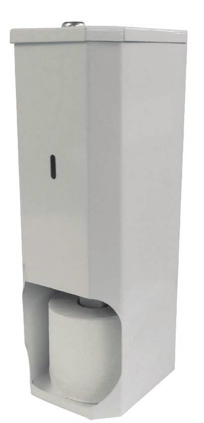 TR3 Toilet Roll Holder Introducing the TR3 unit, a manual surface mounted toilet paper dispenser housing 3 toilet rolls.