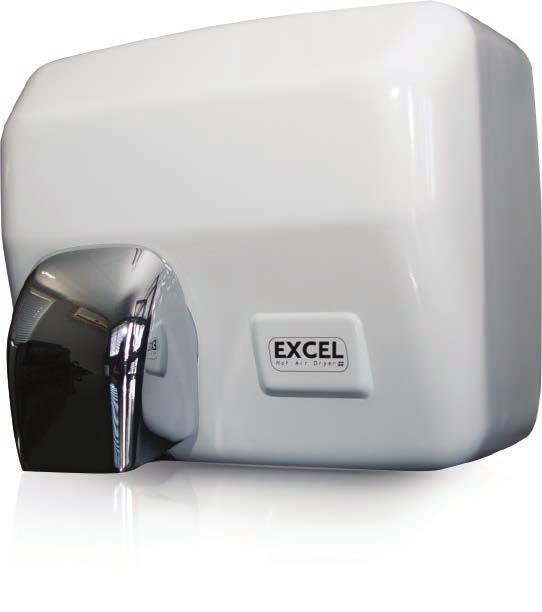 2.5KW DRYER Automatic Hand Dryer The 2.5kw Hand Dryer is a fully automatic hand dryer with an airspeed of 30 m/s. The dryer features a maintenance free motor.