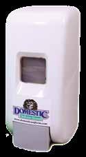 Plastic white GRIT SOAP DISPENSER Waterless application Made with