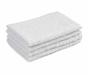 WASH CLOTH Size: 12 x 12 100% Cotton Terrycloth white BATH