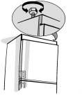 Otherwise, fit the spacers (if supplied) on the upper part of the condenser at the rear of the appliance. or models without spacer walls, the distance between the unit and the wall must be at least 4.