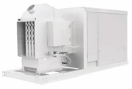 SYSTEM UNIT DESIGN FEATURES Indoor Gravity Vented For Heating, Heating/Ventilating/Cooling and Make-Up Air Systems The indoor gravity vented duct furnace with blower, and/or cooling sections was