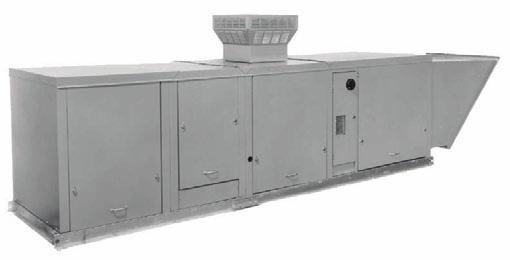 system unit design features Outdoor Gravity Vented & Power Exhausted For Heating, Heating/Ventilating/Cooling and Make-Up Air Systems The outdoor duct furnace with blower, cooling, and/or downturn