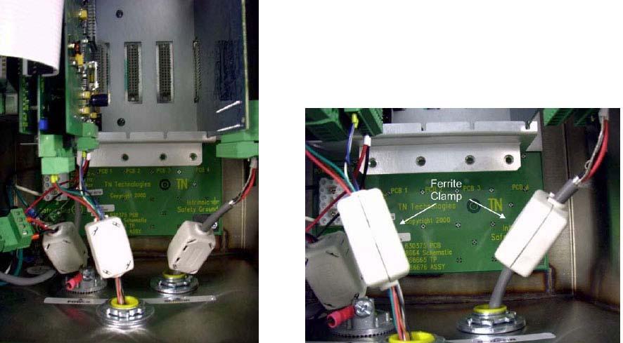 Adding Ferrite Clamps to 1400S Transmitter Procedure Figure D 2.