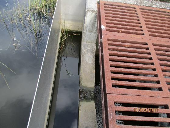 bris free. d. Inter-Connect Pipes: All pipes currently submerged. e. Illicit Discharges: No issues observed this month.