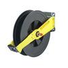0 Automatic powder-coated steel / synthetic material hose drum Automatic hose reel for 20 m high-pressure hose. The console is made from powder-coated steel, the drum is made from plastic.