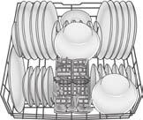 To raise the top rack:. Pull the top rack out of the dishwasher until it stops rolling. Figure 7 place setting bottom rack.