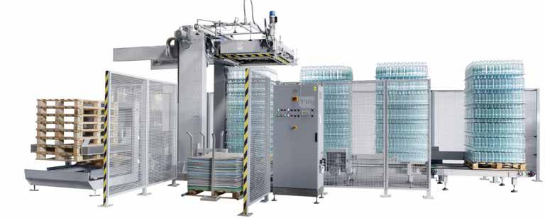 It allows the transfer of a whole layer from the pallet onto the depalletizing table in less than a minute, thus eliminating physical stress and giving the operator time to carry out other control