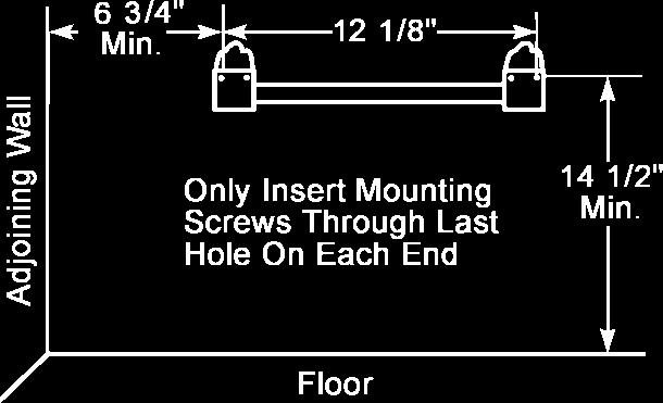 WARNING: Maintain the minimum clearances shown in Figure 4. If you can, provide greater clearances from floor, ceiling, and joining wall.