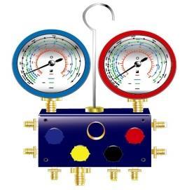 CHECKS & SETTINGS PRESSURE CHECK: MANIFOLD GAUGES CLEANING Cleaning method for gauge hoses L.P H.