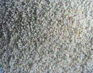 Expanded perlite is a lightweight soil conditioner, loosens clay soil, reduces caking, improves drainage and aeration.