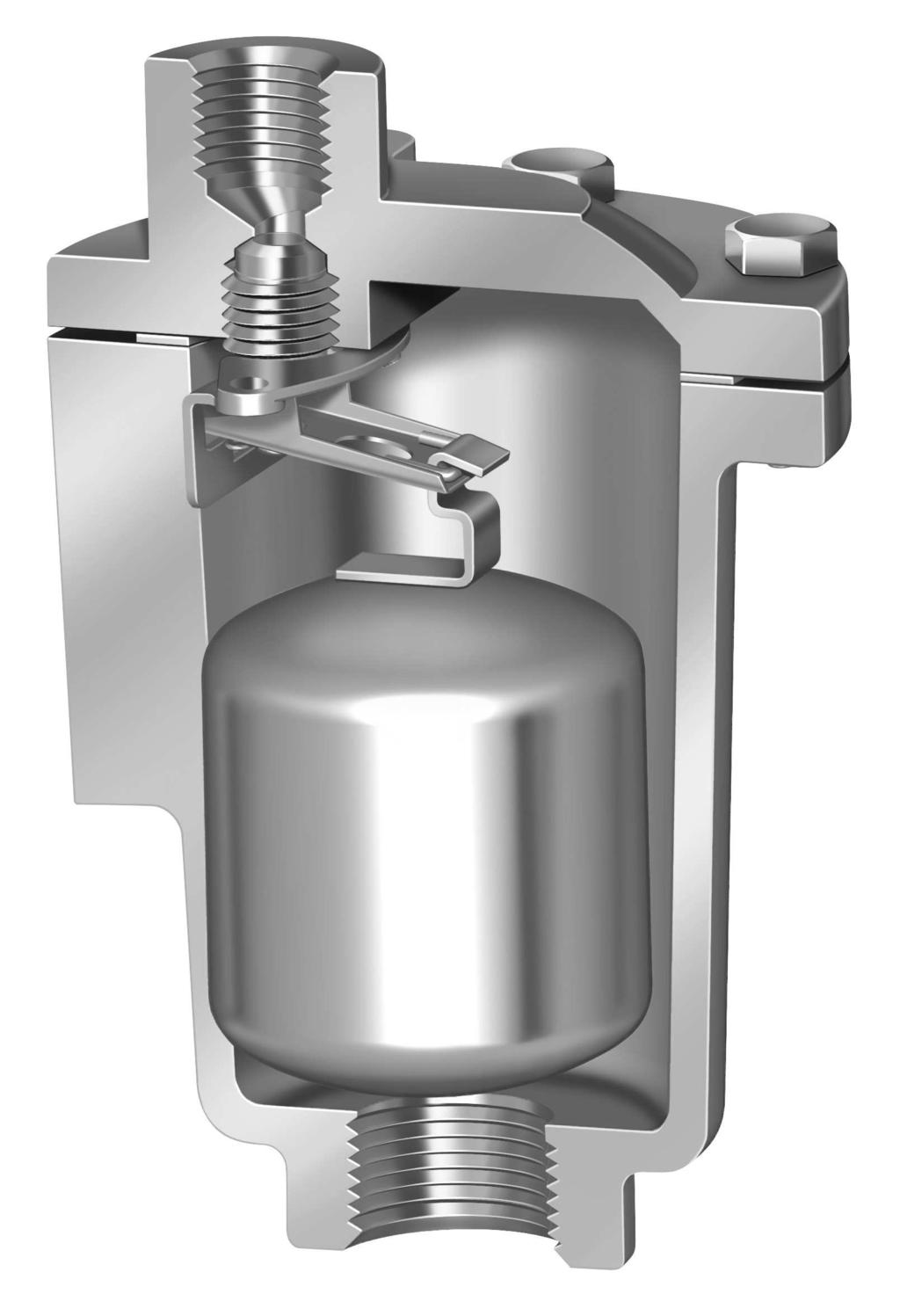 Proven Same proven, free-floating all stainless steel mechanism as used in Armstrong steam traps.