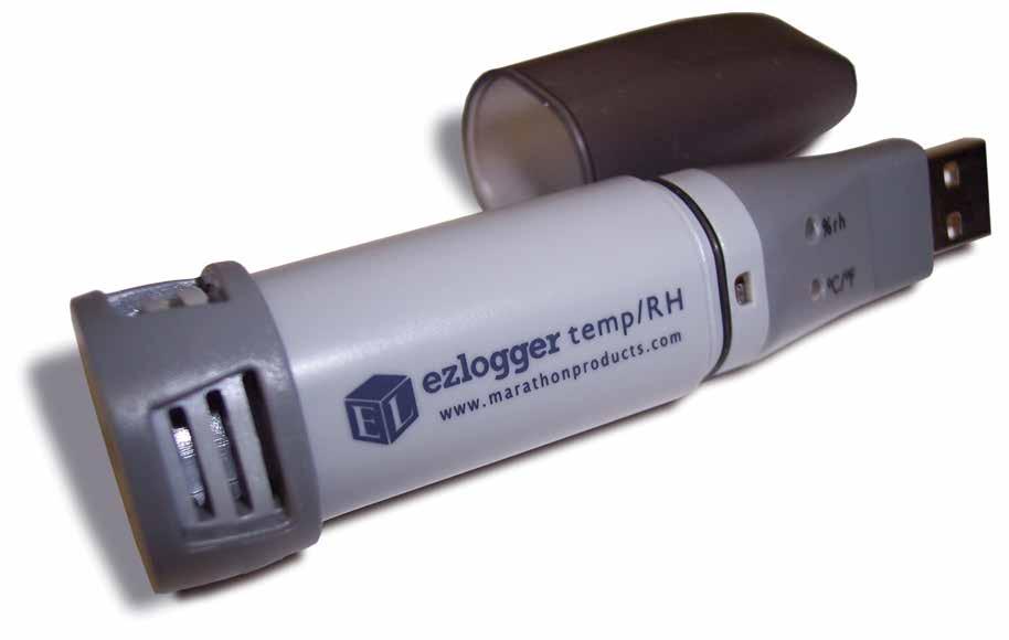 ezlogger Temperature & Humidity Data Logger USB Connection to PC Configuration & Management Software User-selectable alarm thresholds Measurement intervals from 10 seconds to over 18 hours 21CFR: