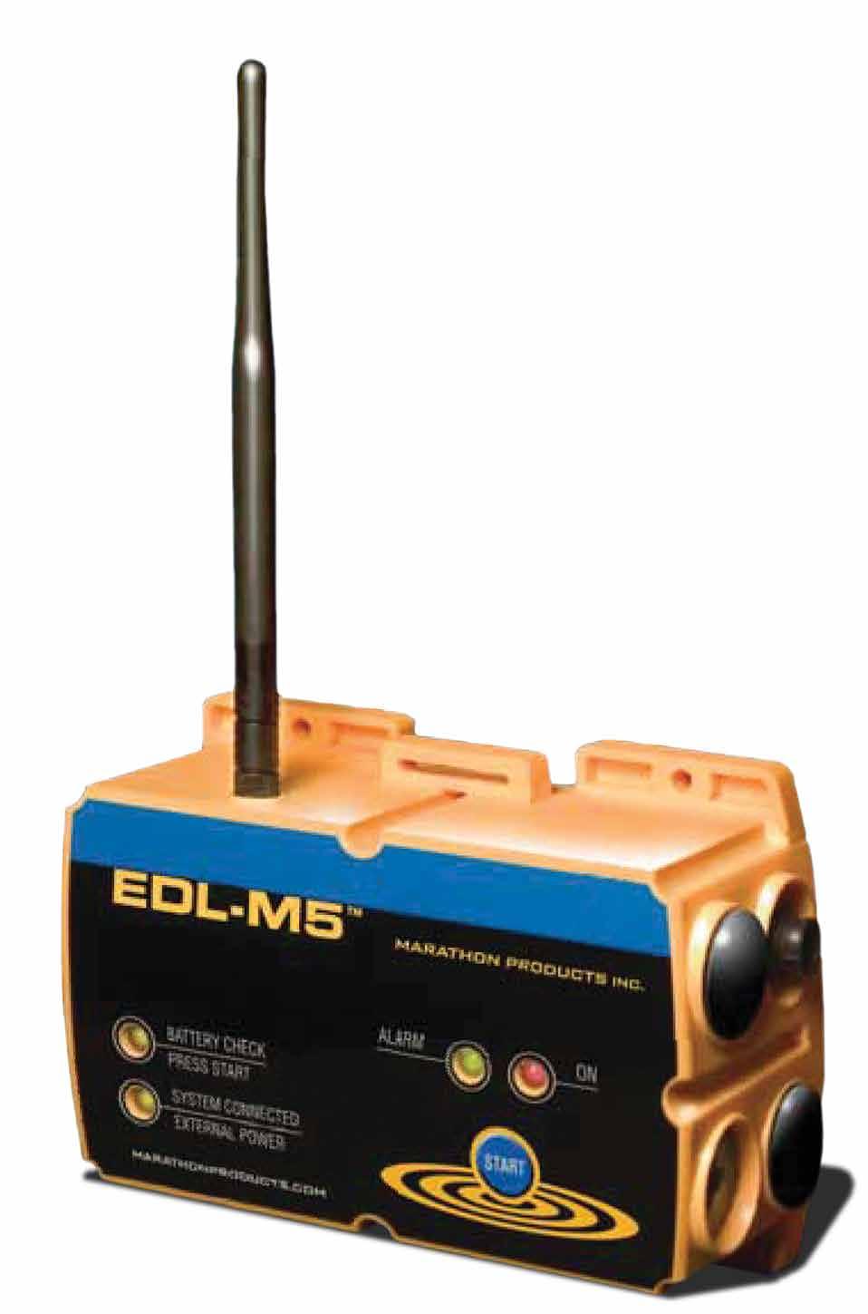 EDL-M5 Rugged Remote Temperature Management for Facilities, Warehouses, Trucking, and Exterior Sites Wireless Sensor Connectivity The EDL-M5 has a powerful 2-way 900MHz radio for long range wireless