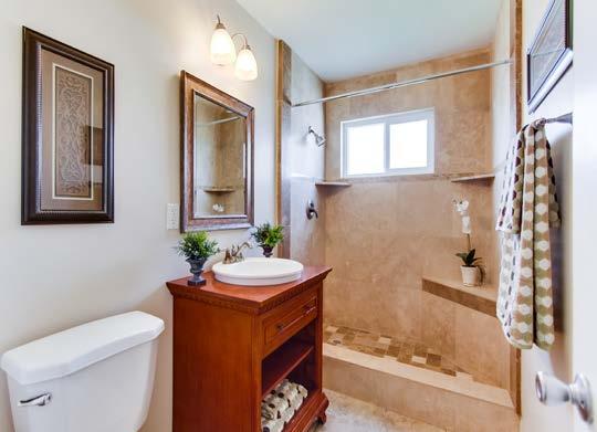 MASTER BATH (SEE ATTACHED LAYOUT): 1. New toilet (Elongated Bowl) 2. Install vanity (CT Homes to provide) 3. Install new granite counter top New Venetian Gold 4. Install new surface mounted sink 5.