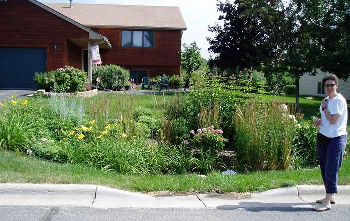 If rain garden is on its own, make