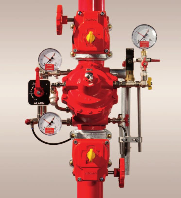 WATER SPRAY EXTINGUISHING SYSTEMS DELUGE VALVE SET Deluge valve set Type FSX Product Use + Advantages Deluge valve sets are used in extinguishing systems where pipeworks with open nozzles are a must.