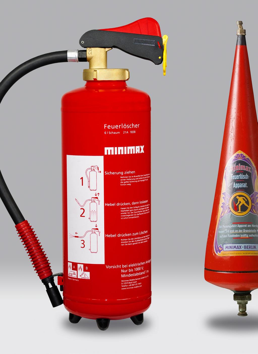 Minimax: Product Graphics Even non-professionals can understand the operating instructions at first go, which makes a successful extinguishing very probable.