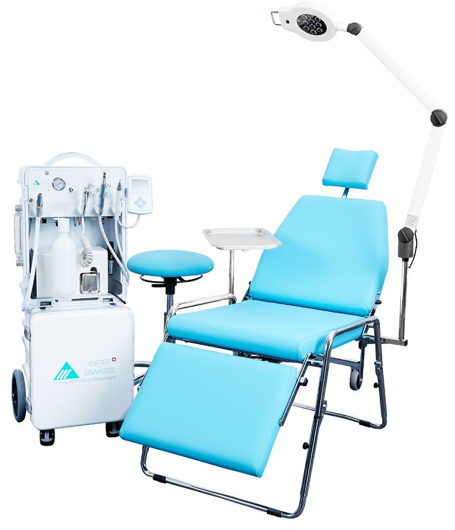 Mobile dental units by BPR. Unlimited mobility in elegant stainless steel.
