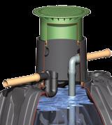 Filter package 2 is ideal if you need a water yield of 100 %, or if the tank s overflow is connected to an infiltration plant rather than the sewer network.