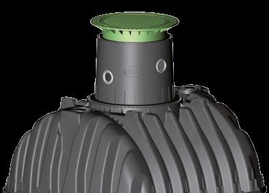 Carat S underground rainwater tank Ingeniously designed down to the smallest detail The tank with a smart head!