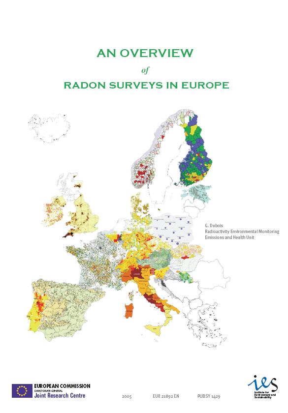 A European Atlas of Natural Radiation? Main challenge is to map radon concentrations (main contributor to doses) Radon is the first investigated variable. December 2005 EUR 21892 EN, EC.