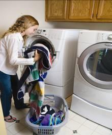 Run your clothes washer and dishwasher with full loads.