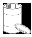 Metal Containers Steel cans and lids Aluminum cans and lids Aerosol cans and caps For food; canned food, pet food.