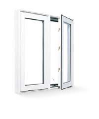 The tilt-in sashes also allow both windows within the frame to tilt inwards