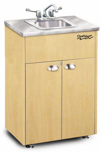 ORSSAD-NAT All Stainless Top Portable Hand-Washing Stations Silver Series Ozark River Portable Sinks are made and engineered just like our Premier and Lil Premier.