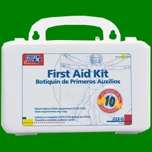 first-aid kit 10 - person Designed for easy transport in