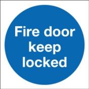 Any cut-outs made to a door are likely to invalidate its certification. 2.7 Signage All Fire Doors MUST be provided with signs in accordance with BS ISO 7010:2011.