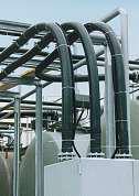 Domestic applications Rigid synthetic outer pipes and flexible heat-insulated systems out of synthetics and stainless steel also find inhouse applications