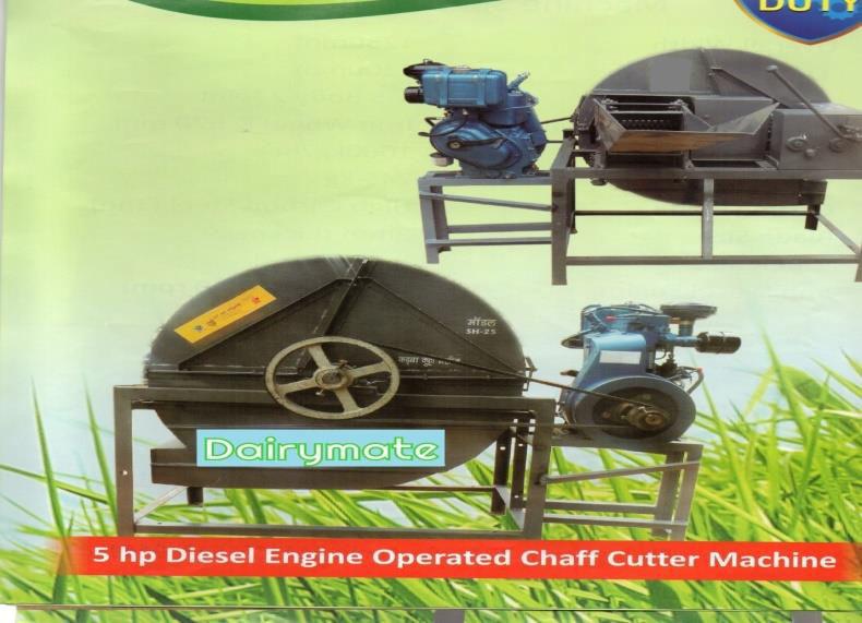 Cutting Blade Blade Size V-Belt Size Electric Motor High Carbon Steel [3no] 8mm Thickness B-80 [2nos] 1440 Rpm 3 Phase 5 HP DIESEL ENGINE OPERATED CHAFF CUTTER We Offer Reverse Forward Blower Type